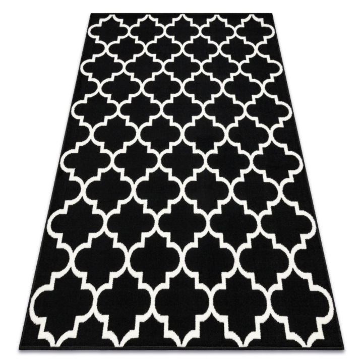 Covor DYWANY ŁUSZCZÓW bcf morad trelis marocani trellis - negru, 300x400 cm