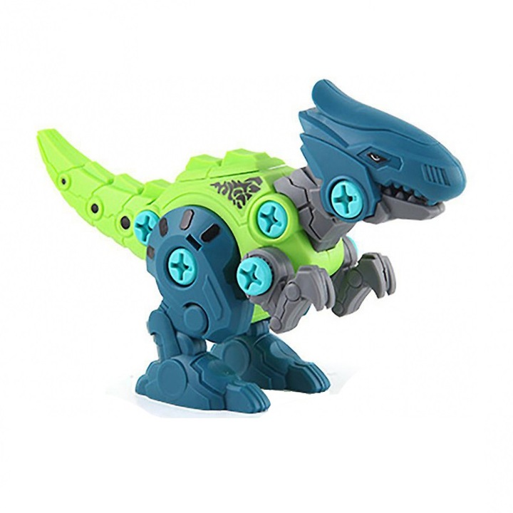 Set de asamblare dinozaur Raptor in Ou, DIY, surubelnita