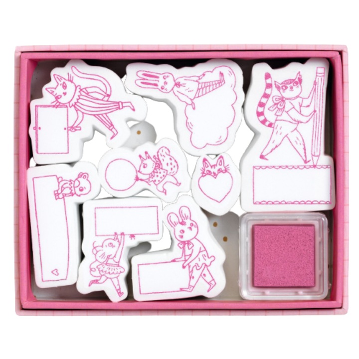 Djeco állatos bélyegzőkészlet