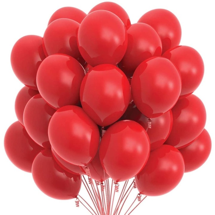 Set 50 Baloane latex, Rosu bordo, 25 cm