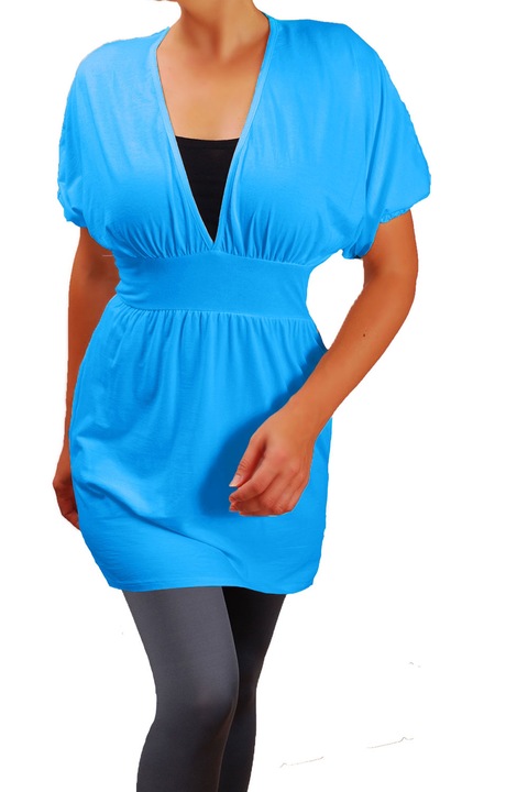 Tunica pentru femei cu maneca scurta, Ivanel, Turcoaz