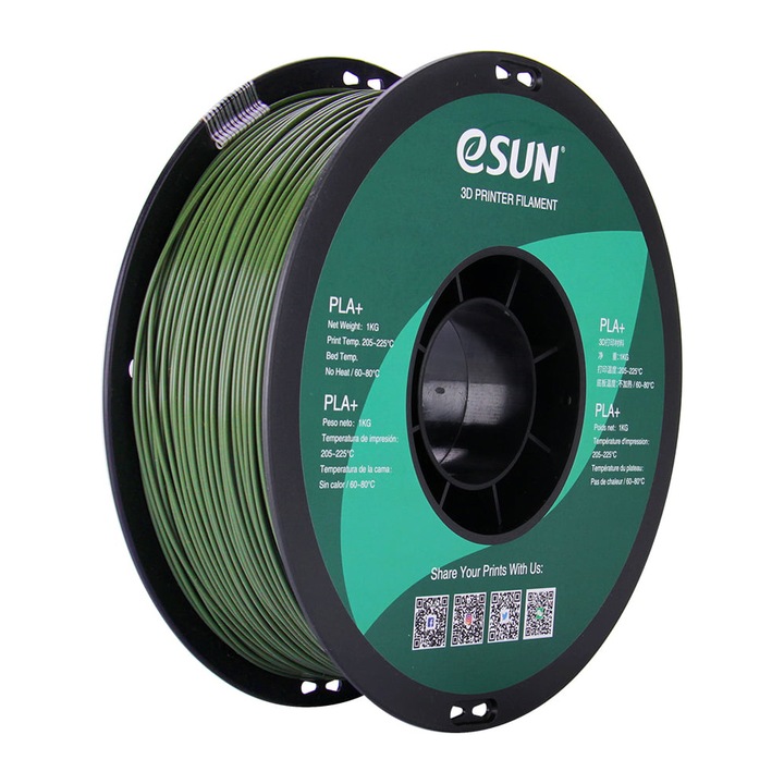 Filament ESUN PLA+ 1.75 Olive Green 1Kg