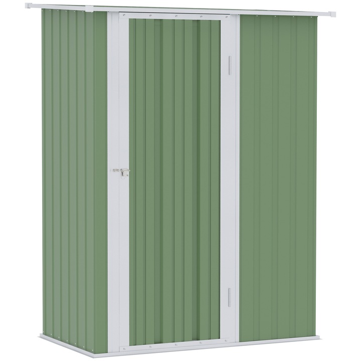 Magazie pentru Unelte Sopron, Outsunny, Impermeabila, din Otel, 142x84x189 cm, Verde
