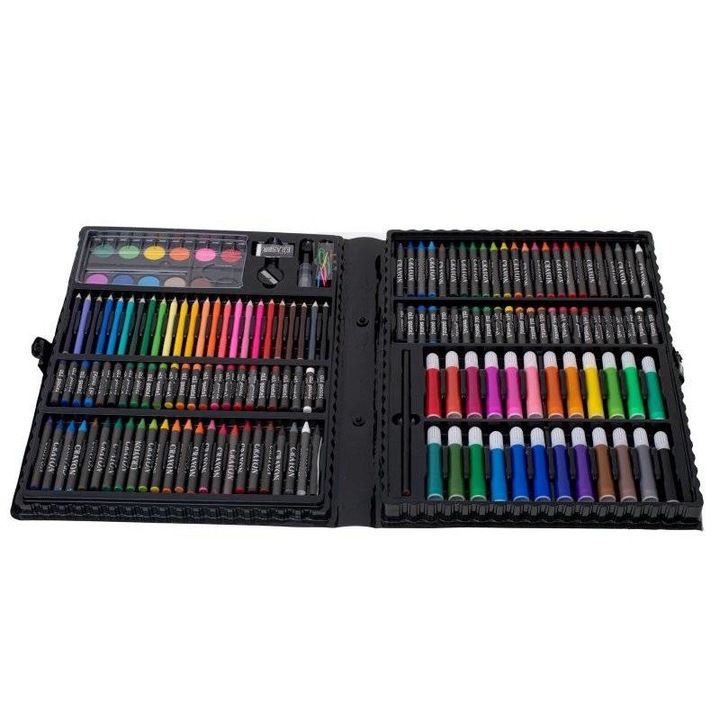 Set pentru pictura/desen, KIK, 168 buc, Multicolor