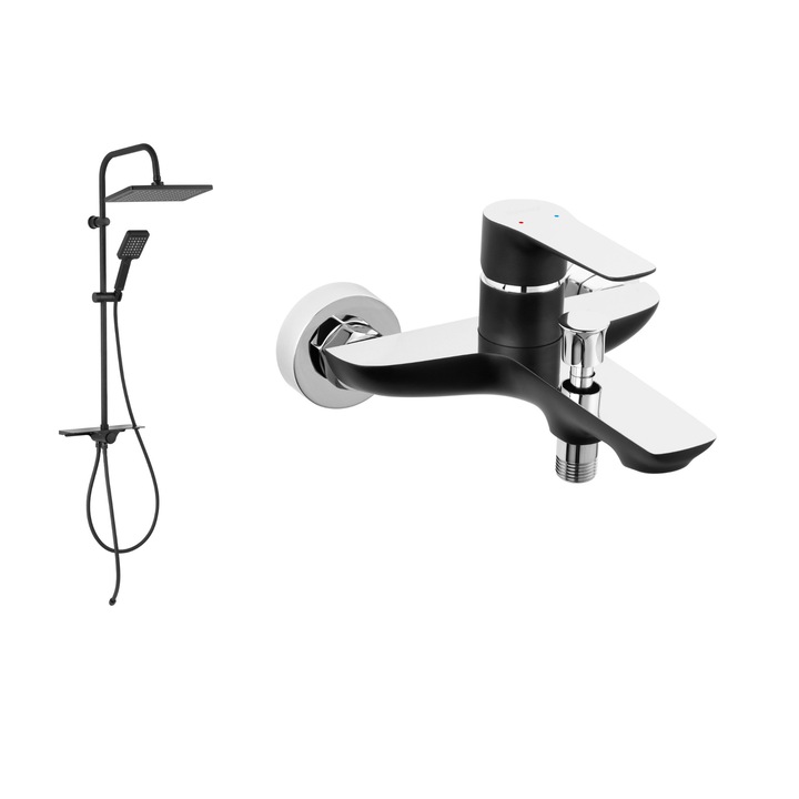 Set FERRO Kanto Verdeline Black 2 IN 1 Baterie Cada, Baterie Dus Adore black /chrome