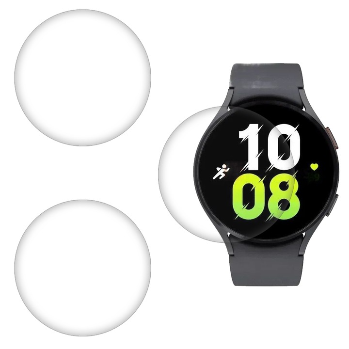 3 db SILKASE matt fólia készlet Samsung Galaxy Watch 5 44mm, szilikon, teljes kijelző