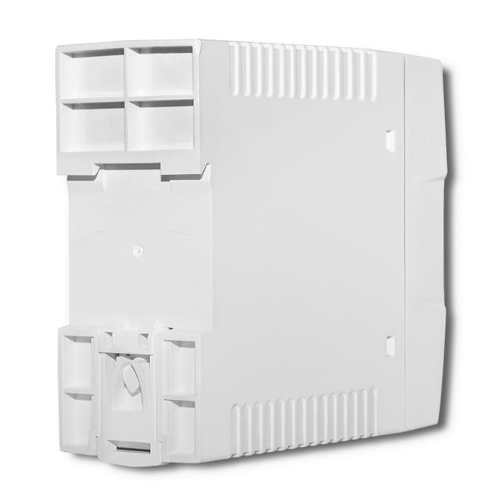 Захранване за DIN шина, Qoltec, 40W, 24V, 1.67A, Бяло, Тънко