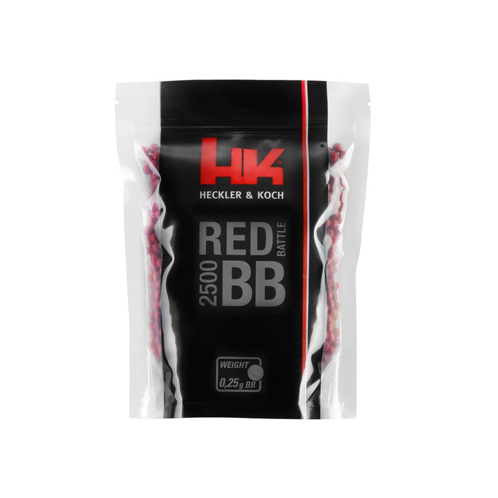 Bilele Heckler & Koch Red Battle 0,25 g 6 mm 2500 buc