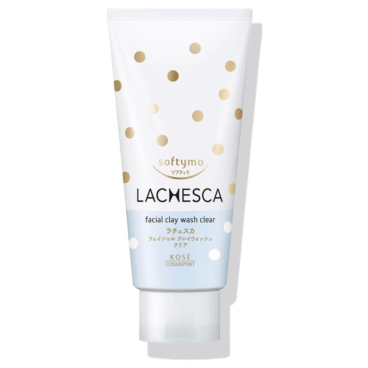 Spuma de curatare a fetei, LACHESCA, cu argila, Facial Clay Clear, 130g