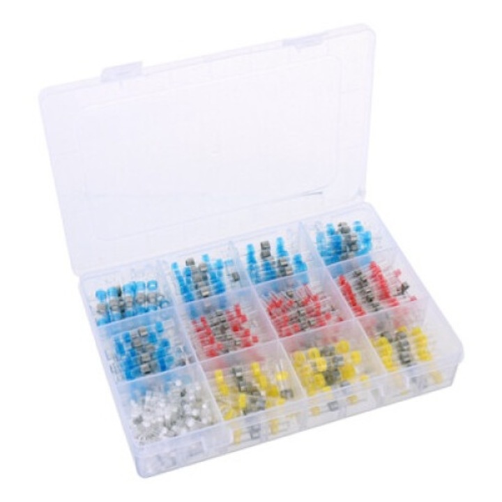 Set manson termocontractabil cu staniu 0,25-6,0 mm2 impermeabil 400buc