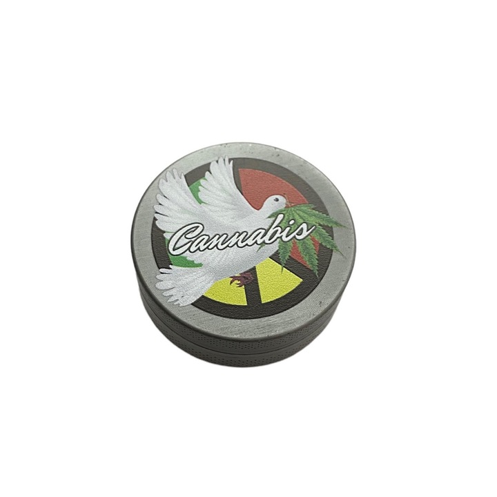 Grinder metalic Gentelo Premium Fly Dove, diametru 50 mm, format din 3 parti