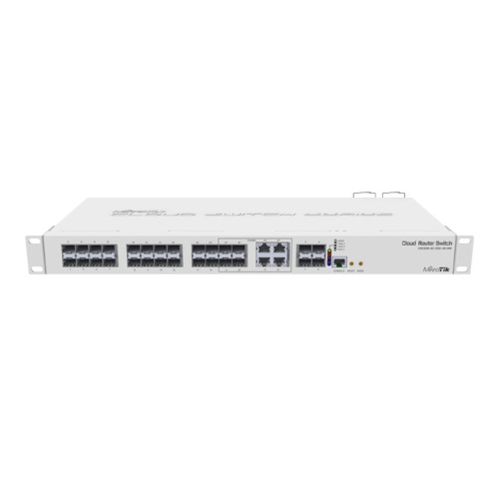 Management Switch 20 x SFP, 4 x SFP+, 4 x Combo Gigabit sau SFP, Mikrotik CRS328-4C-20S-4S+RM