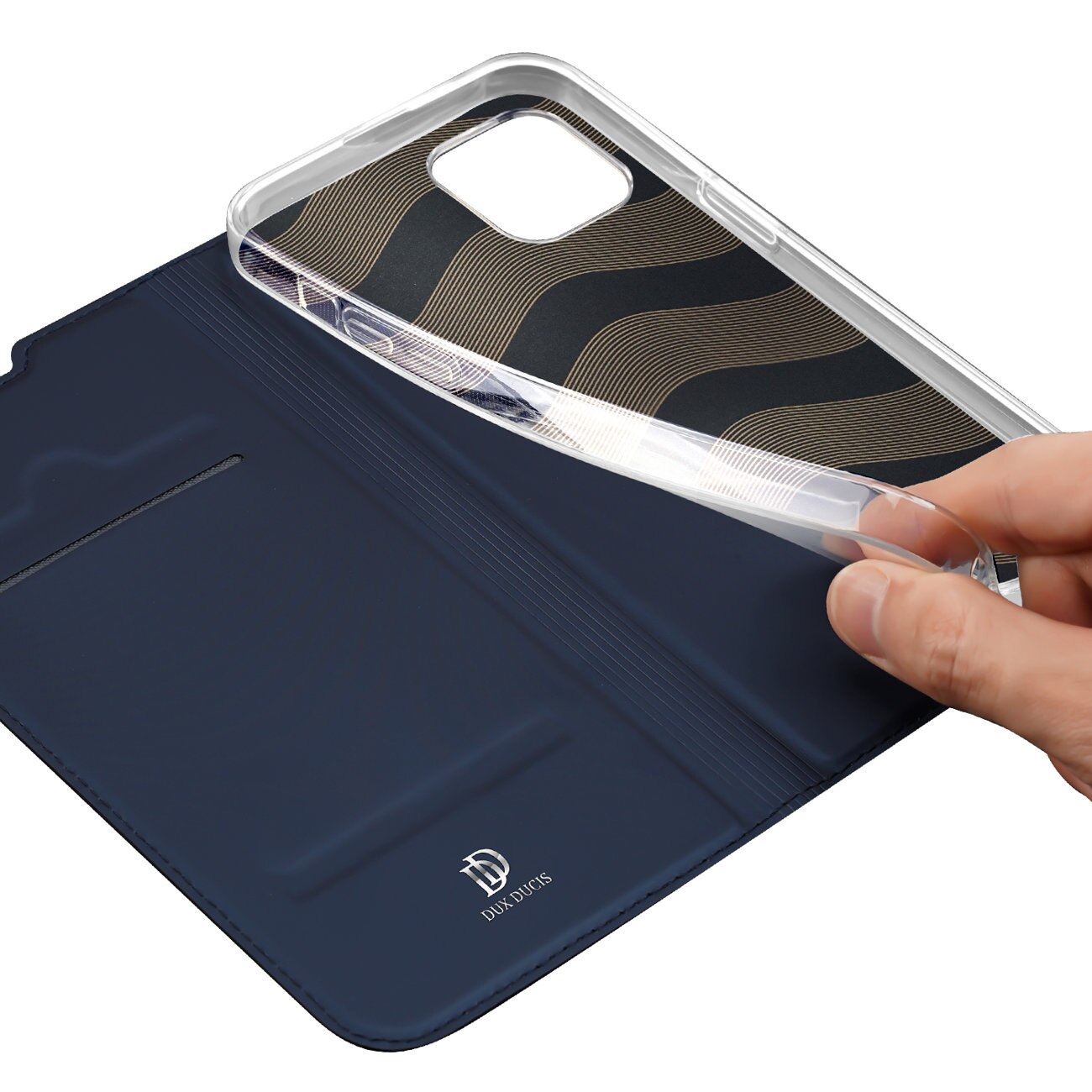 Husa DuxDucis SkinPro compatibila cu iPhone 14 Plus Navy Blue