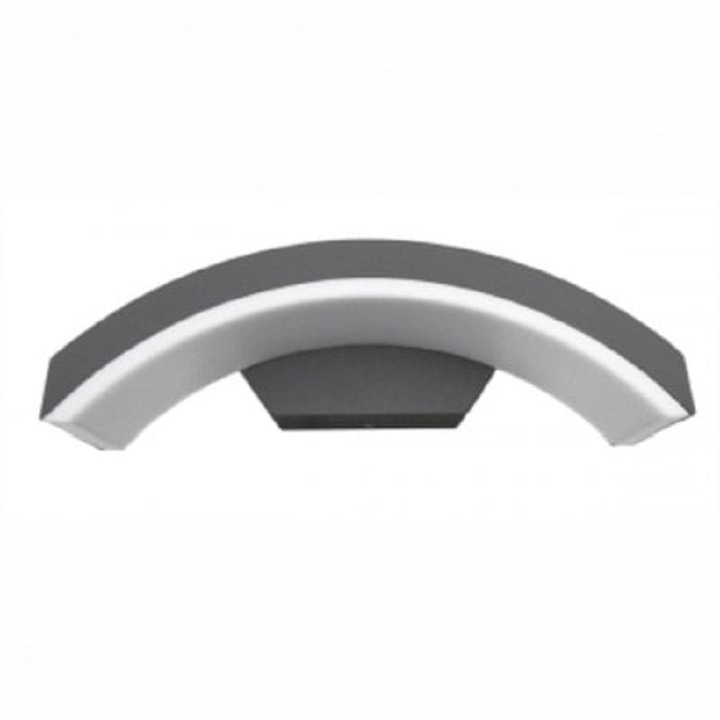 Bumeráng kültéri LED fali lámpa, 24W=160W, 3000K, meleg fény, 2160Lm, IP65