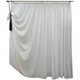 Perdea voal simplu culoare alb Basic Liz Line, cu rejansa 600x245cm - RD036M