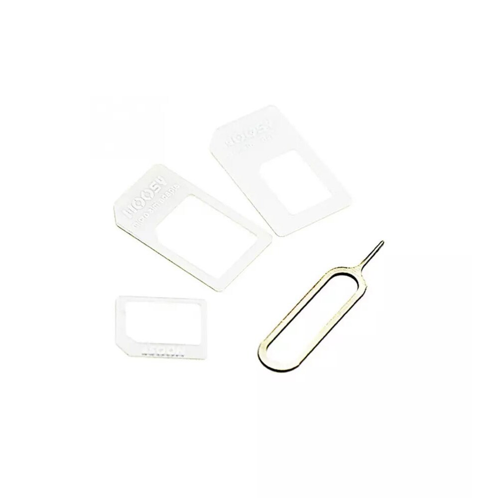 Set 4 bucati adaptoar sim 4 in 1, micro-sim, nano-sim si cheie cu pin ...