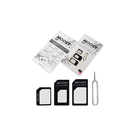 Set 4 bucati Adaptor sim 4 in 1, micro-sim, nano-sim si cheie cu pin ...
