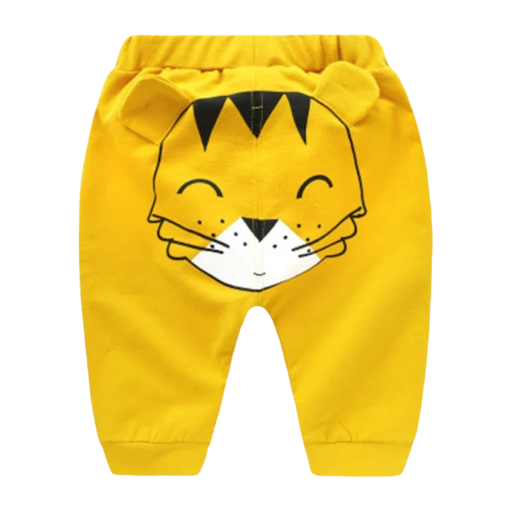 Панталони SuperBaby Lion, памук, момчета, горчично жълто