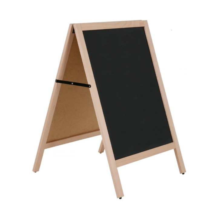 Krétafilccel írható fakeretes megállítótábla