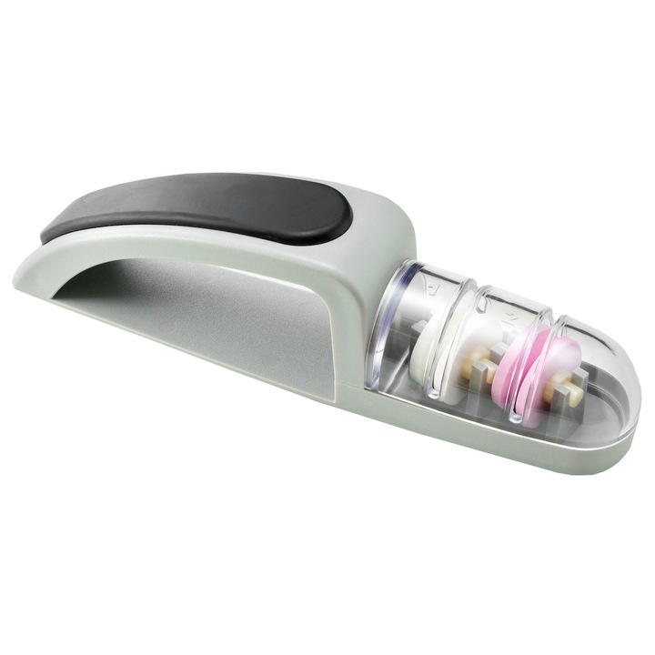 Ascutitor de cutite cu apa Global Ceramic, Gri si Negru, 440GB