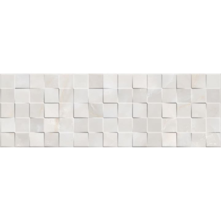 Faianta Cubik Onix, A071, model mozaic, 25x75 cm, culoare gri, finisaj lucios, 1.51 mp/cutie