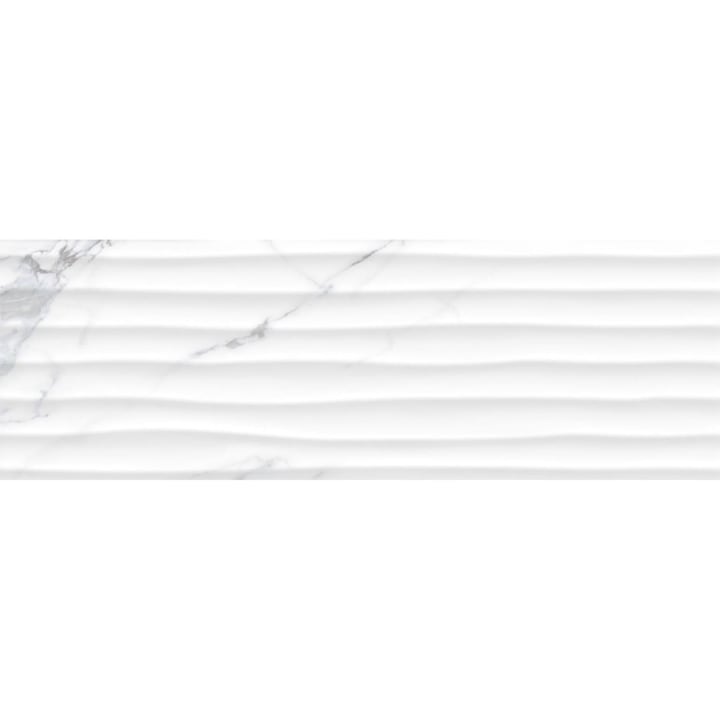 Faianta, Dune Statuario, model marmura, 25x75 cm, culoare alb, finisaj lucios, 1.51 mp/cutie