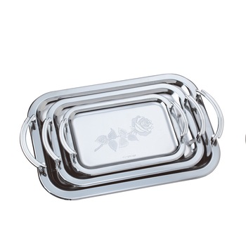 Set 3 Tavi Servire din Inox Sevio Peterhof, Cromate Set 3 Tavi Servire din Inox Sevio Peterhof, Cromate