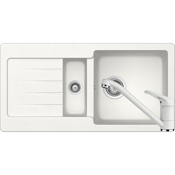 Kit chiuveta Schock Typos D-150S 860 x 435 mm si baterie Schock Cosmo Alpina Cristalite Kit chiuveta Schock Typos D-150S 860 x 435 mm si baterie Schock Cosmo Alpina Cristalite