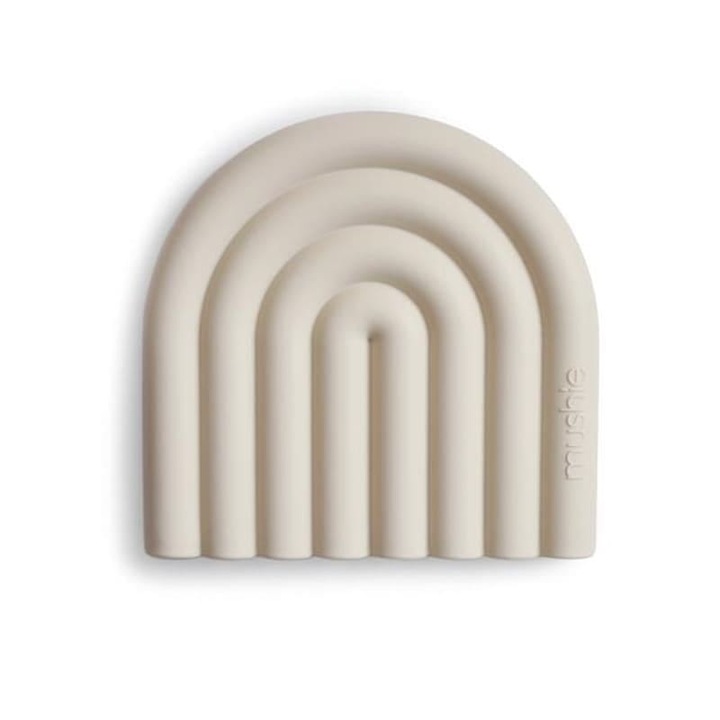 Jucarie Dentitie Rainbow Mushie- Shifting Sand