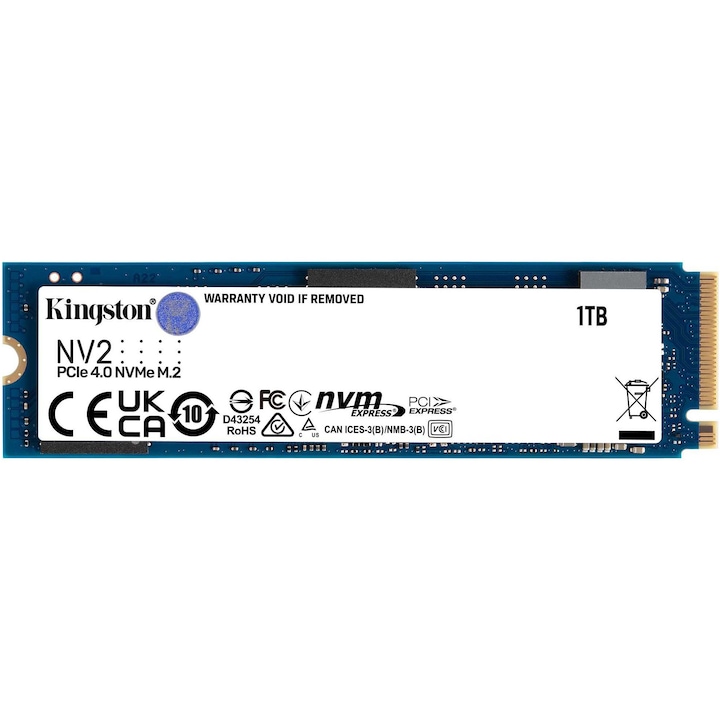 Solid State Drive (SSD) Kingston NV2 1TB, PCIe 4.0 NVMe, M.2.