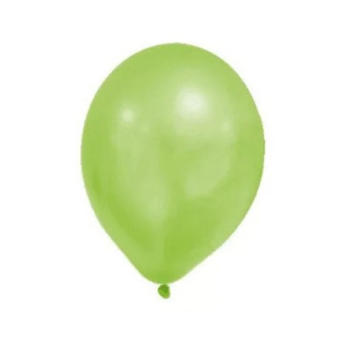 Metallic Green Pastel léggömb, lufi 8 db-os