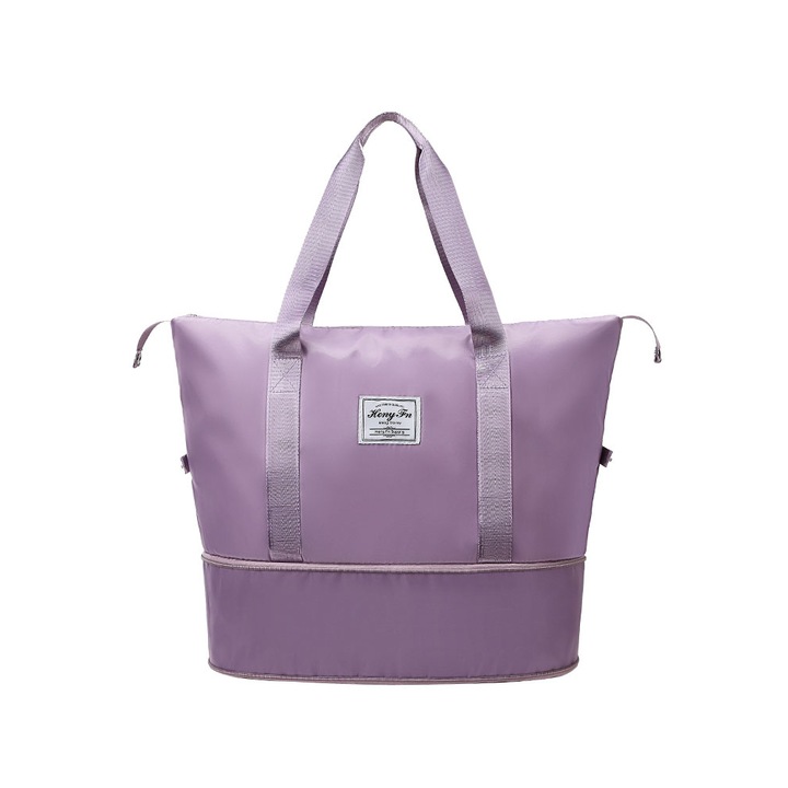 Állítható méretű, vízálló utazó sporttáska - Lila