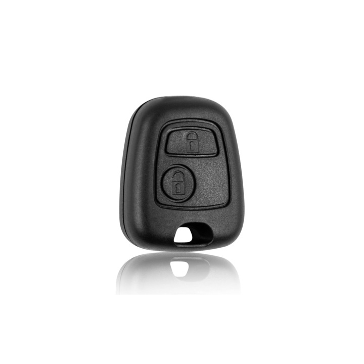 Carcasa Cheie Auto cu 2 Butoane Compatibil Citroen Peugeot C1 C2 C3 C4 C5 C6 C8 Xsara 107 207 307 406 607 807 Partner
