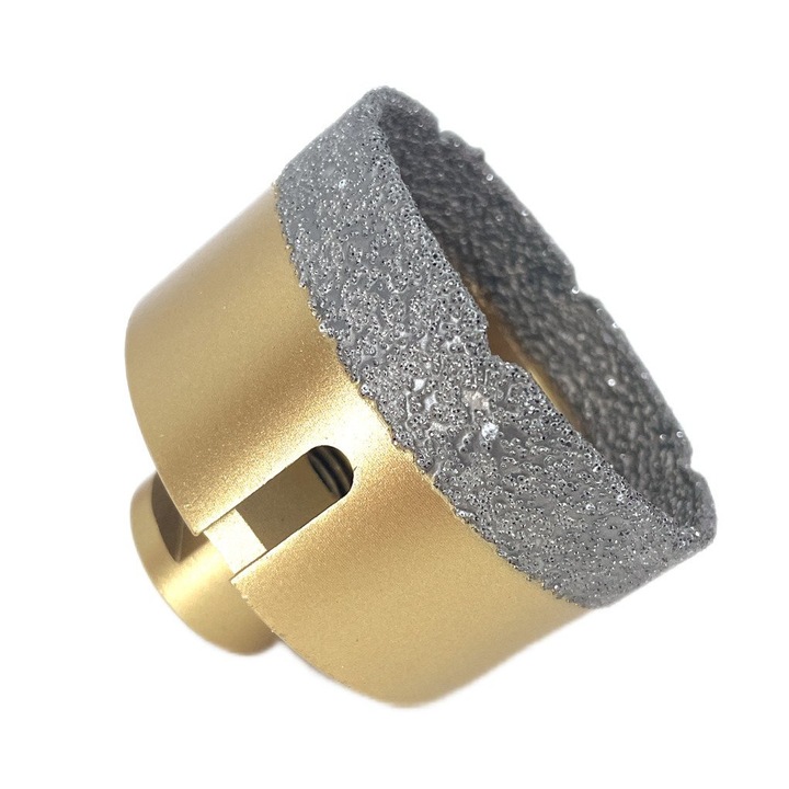 Carota diamantata pentru gresie portelanata si piatra, diametru 68mm, Premium, DXDY.GOLDrill.68