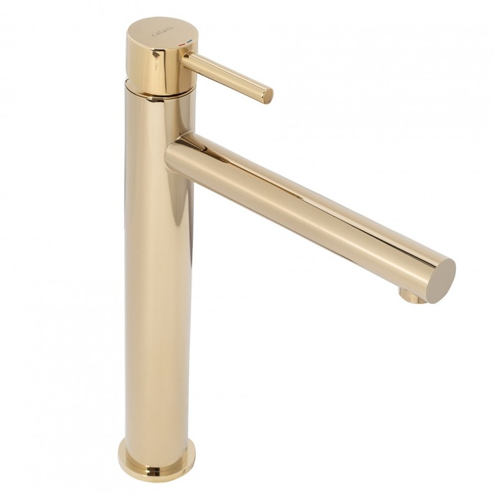 Висок смесител Calani Astral, Златист, 31 cm Месинг