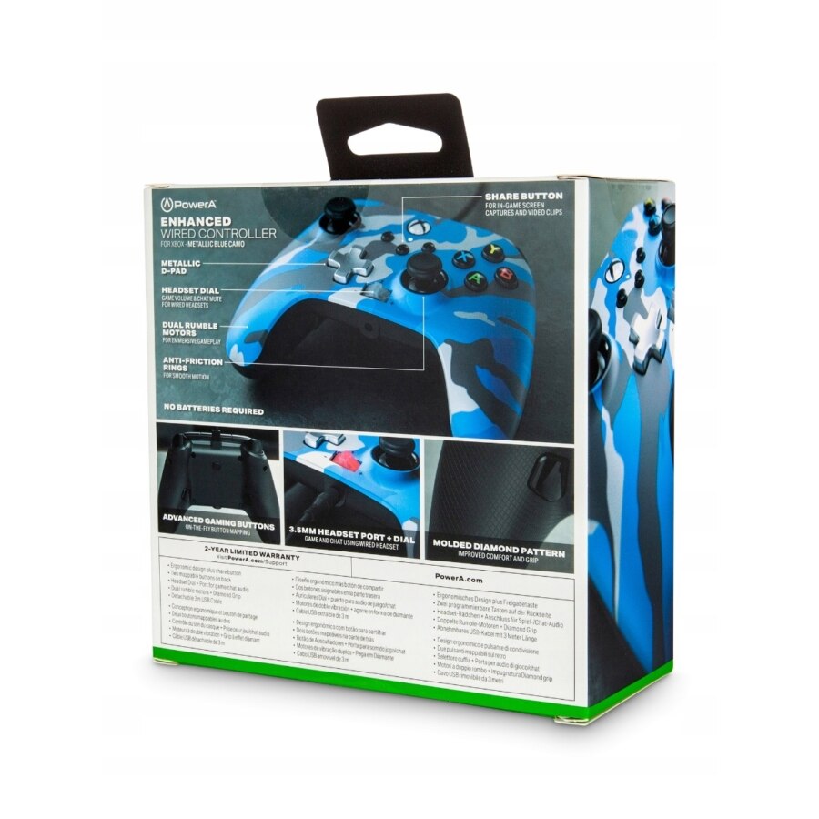 Controller PowerA EnWired Cu fir pentru Xbox Series X/S, Xbox One, PC
