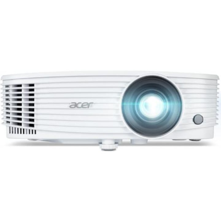Видео проектор Acer P1257i, DLP 3D ready, 4500 лумена/ 3600 лумена Eco, XGA 1024* 768, up to WUXGA 1920* 1200, 4:3/ 16:9, 20.000:1, Включен WirelessProjection-Kit (UWA5), Бял
