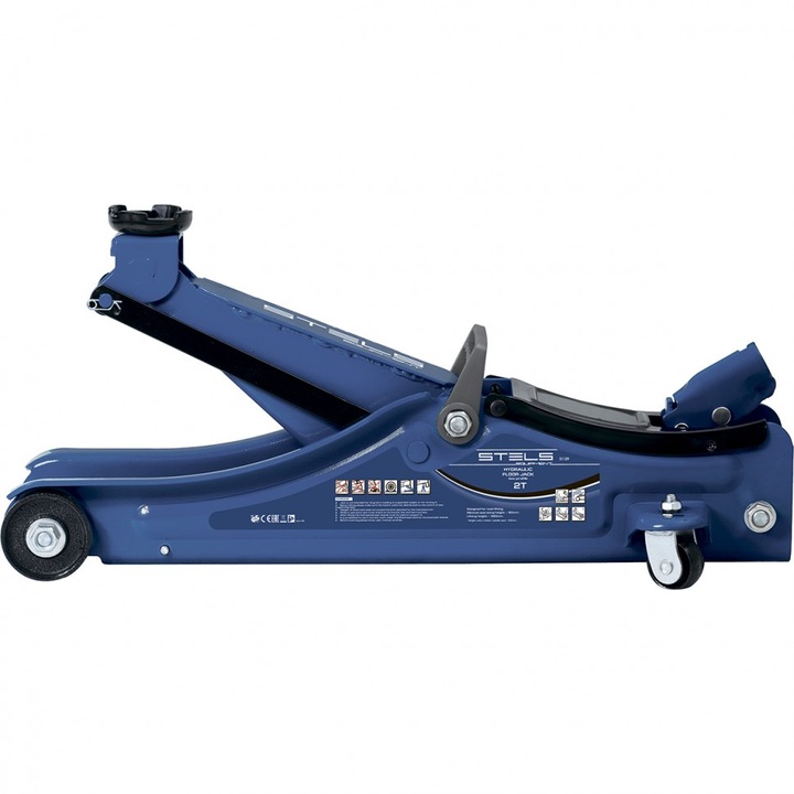 Крик STELS, Хидравличен, Тип крокодил, 2 т, Low Profile, Височина на повдигане 80-380 mm