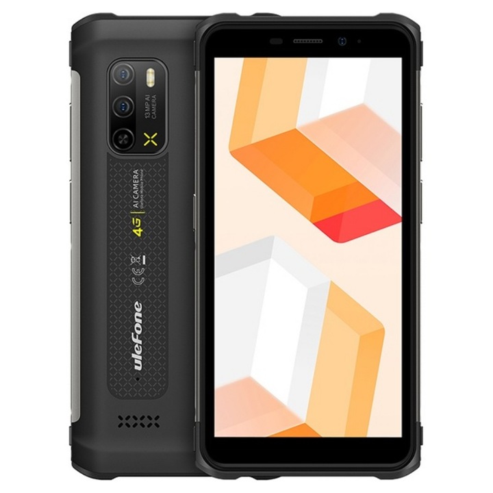 Мобилен телефон, Ulefone, Armor X10, Черен, 5.45", 4/32GB