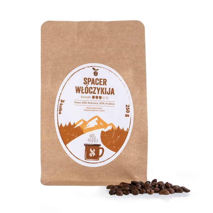 Cafea boabe Kolba Spacer Włóczykija Smooth, 250 g