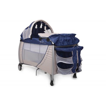 Patut Pliant Bebe CANGAROO Relax Albastru Patut Pliant Bebe CANGAROO Relax Albastru