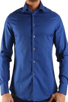 Camasa maneca lunga Calvin Klein barbati, Albastru, 45 Camasa maneca lunga Calvin Klein barbati, Albastru, 45