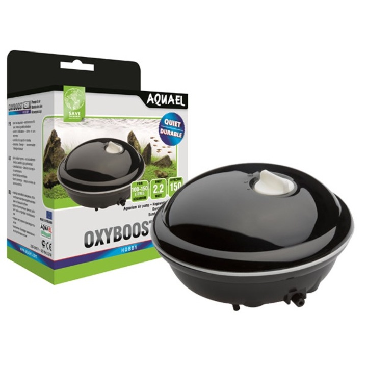 Pompa de aer pentru acvariu, Aquael, 100-150l, 2.2W, Negru