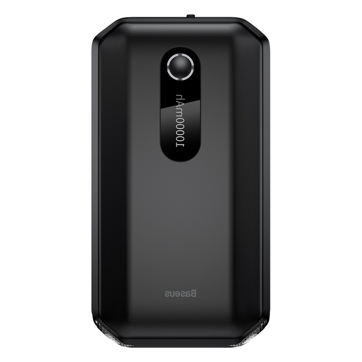 Redresor auto Baseus Super Energy, Clesti pentru pornire motor diesel, benzina sau electric, 10000mAh, 1000A, USB, Functie lanterna si powerbank, Negru
