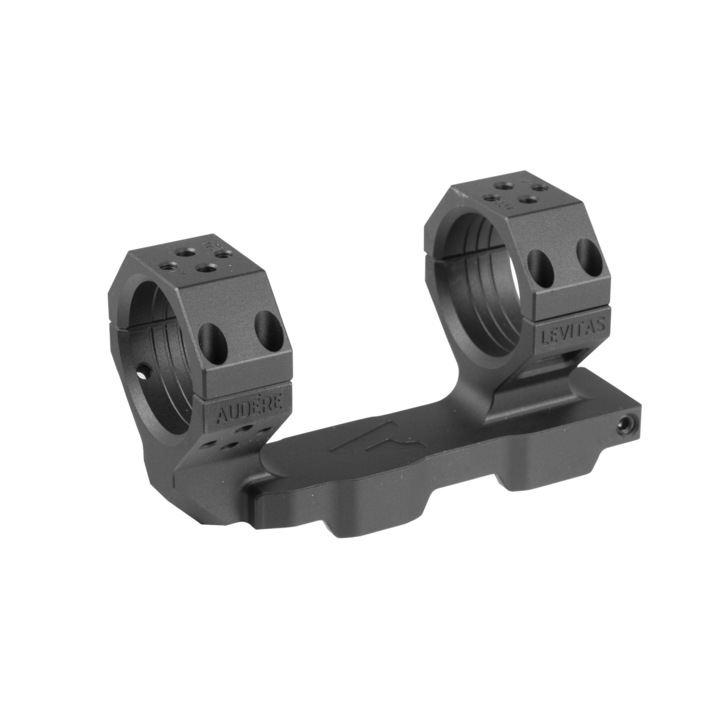 Montura dubla luneta Levitas 34/40, Audere, Aluminiu, 1.5", Negru