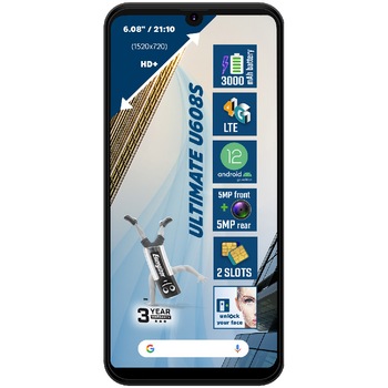 Telefon Mobil Energizer U608S, 4G, Negru