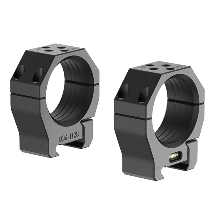 Montura dubla luneta PSR 34/28, Audere, Aluminiu, Negru