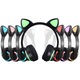 Casti Urechi de pisica, Bluetooth, fara fir, pentru copii, LED