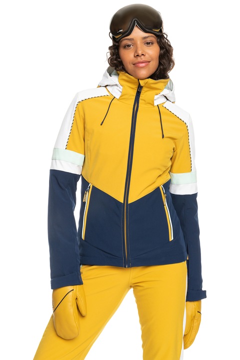 ROXY, Ски яке Peak Chic, Бял/Тъмносин/Охра, XS