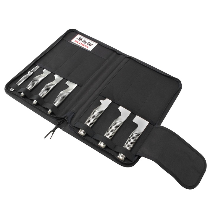 Set cutite Global, 7buc, Otel, Argintiu, G-666 / 07K